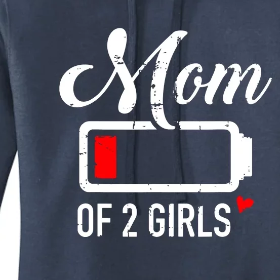 Mom Of Girl Low Battery Women's Pullover Hoodie