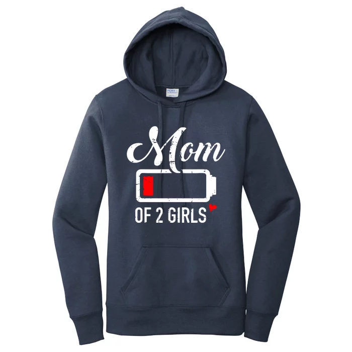 Mom Of Girl Low Battery Women's Pullover Hoodie