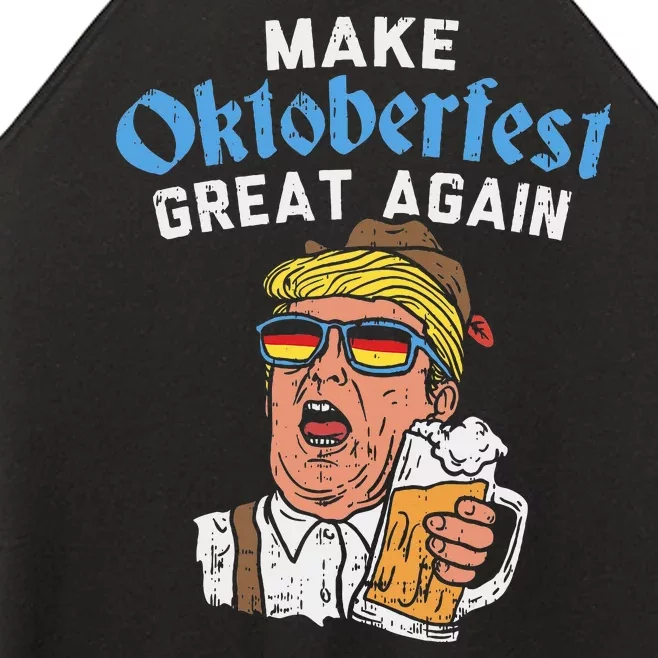 Make Oktoberfest Great Again Funny Trump Drink Beer Mug Gift Women’s Perfect Tri Rocker Tank