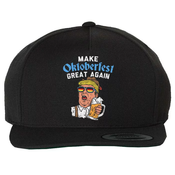 Make Oktoberfest Great Again Funny Trump Drink Beer Mug Gift Wool Snapback Cap