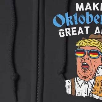 Make Oktoberfest Great Again Funny Trump Drink Beer Mug Gift Full Zip Hoodie