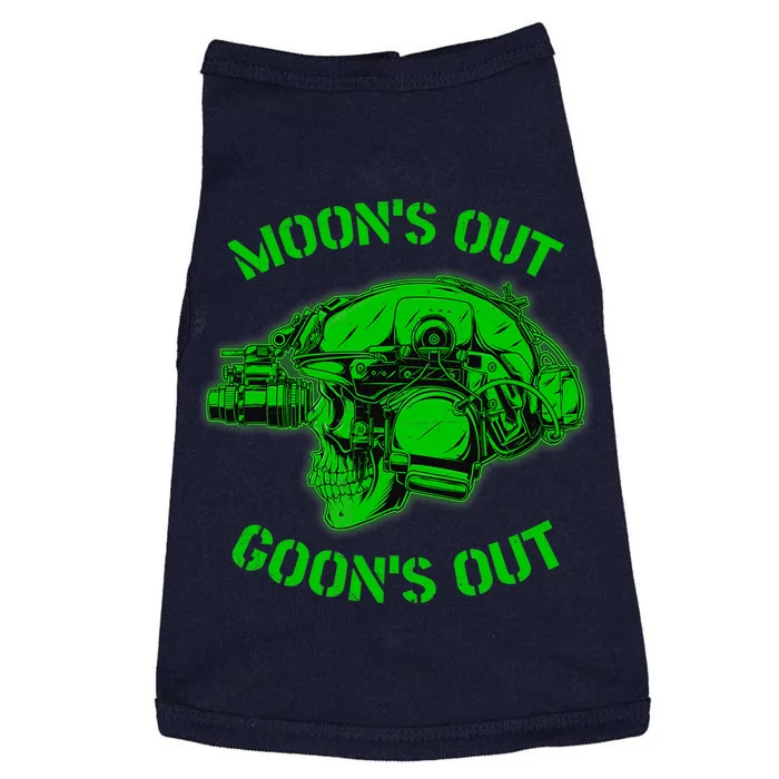 MOON'S OUT GOON'S OUT Skull Helmet NVGs Military 'S Doggie Tank