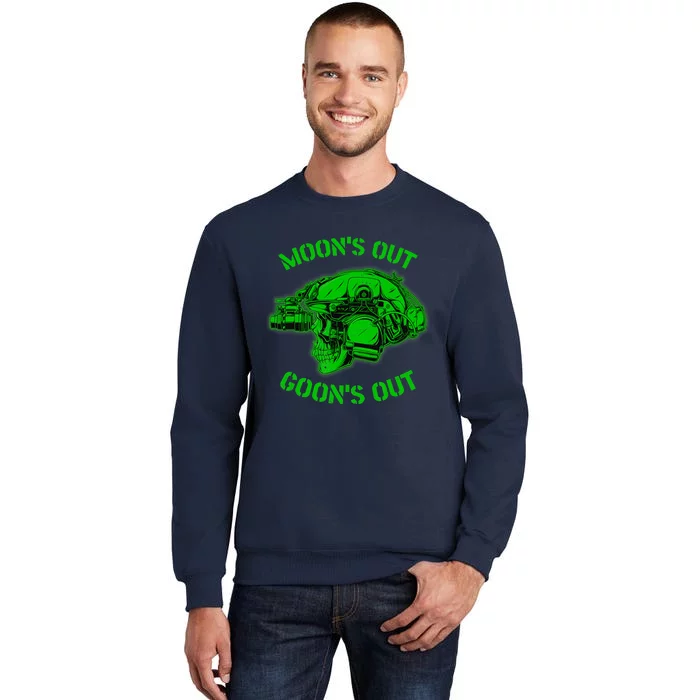 MOON'S OUT GOON'S OUT Skull Helmet NVGs Military 'S Sweatshirt