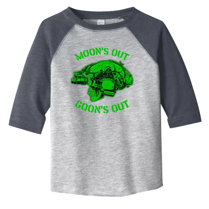 MOON'S OUT GOON'S OUT Skull Helmet NVGs Military 'S Toddler Fine Jersey T-Shirt