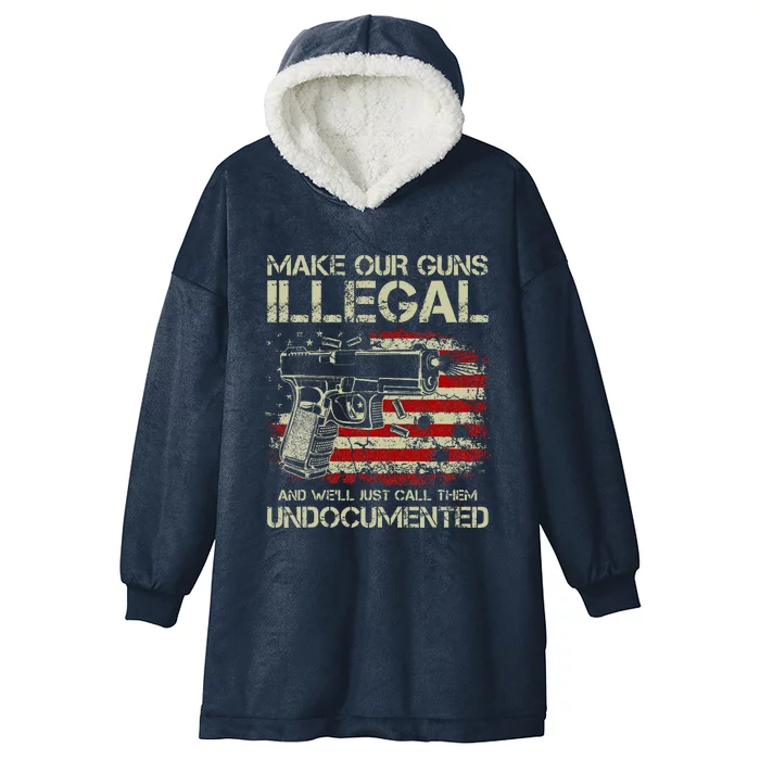 Make Our Guns Illegal Hooded Wearable Blanket