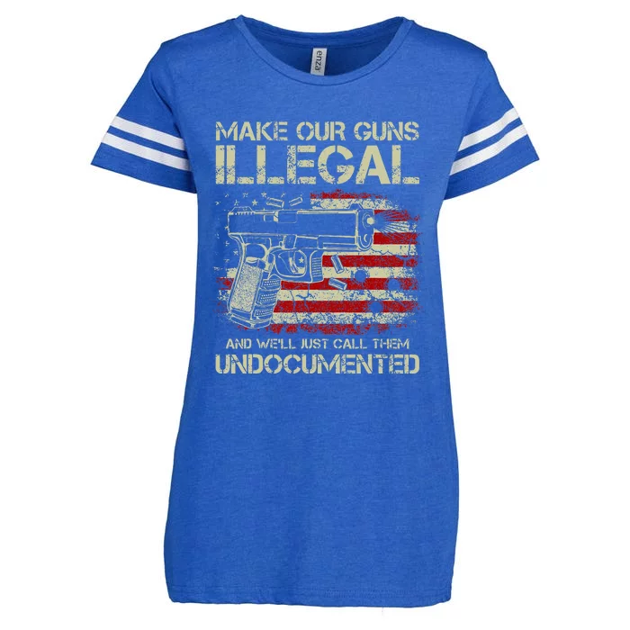 Make Our Guns Illegal Enza Ladies Jersey Football T-Shirt