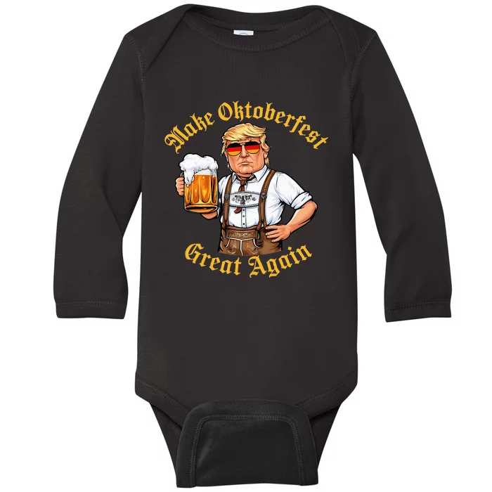 Make Oktoberfest Great Again Baby Long Sleeve Bodysuit