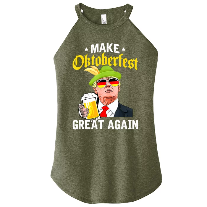 Make Oktoberfest Great Again Funny Trump Drink Beer Mug Women’s Perfect Tri Rocker Tank