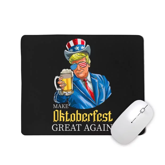 Make Oktoberfest Great Again Funny Trump Drink Beer Festival Mousepad