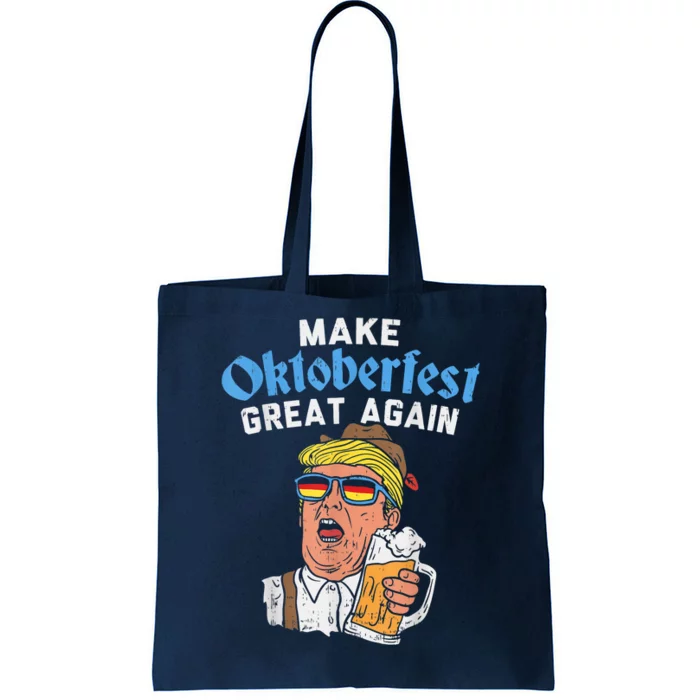 Make Oktoberfest Great Again Funny Trump Drink Beer Mug Tote Bag