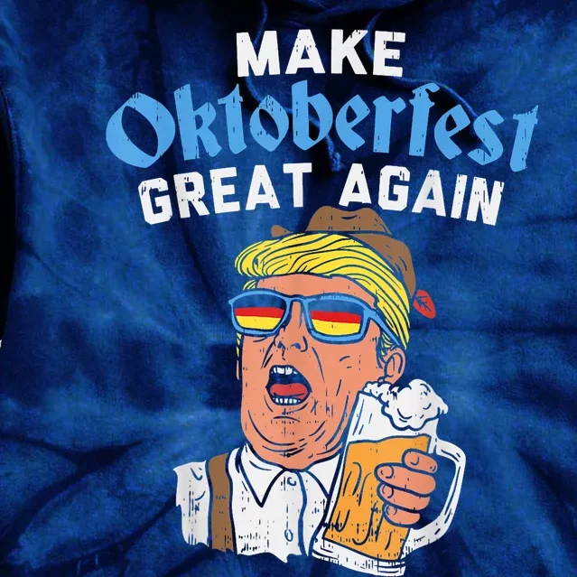 Make Oktoberfest Great Again Funny Trump Drink Beer Mug Tie Dye Hoodie