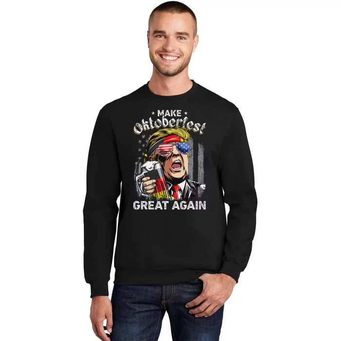 Make Oktoberfest Great Again Trump Tall Sweatshirt