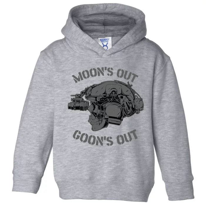 MOON'S OUT GOON'S OUT Skull Helmet NVGs Military 'S Toddler Hoodie