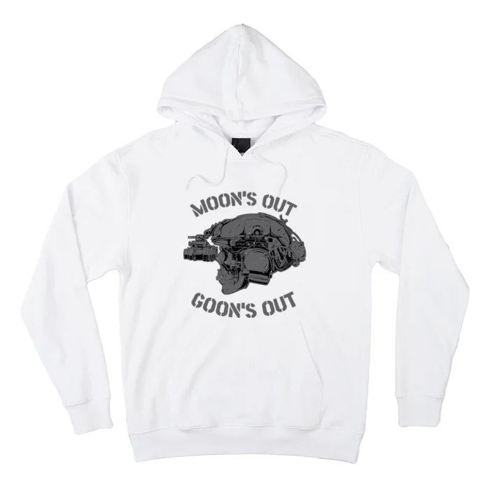 MOON'S OUT GOON'S OUT Skull Helmet NVGs Military 'S Hoodie