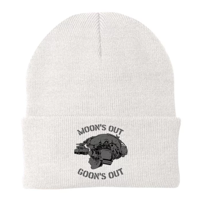 MOON'S OUT GOON'S OUT Skull Helmet NVGs Military 'S Knit Cap Winter Beanie