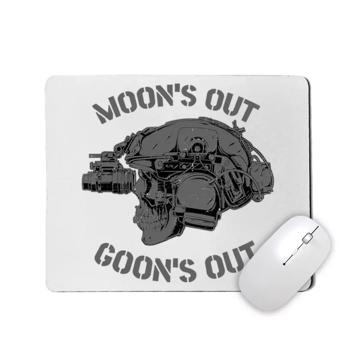 MOON'S OUT GOON'S OUT Skull Helmet NVGs Military 'S Mousepad