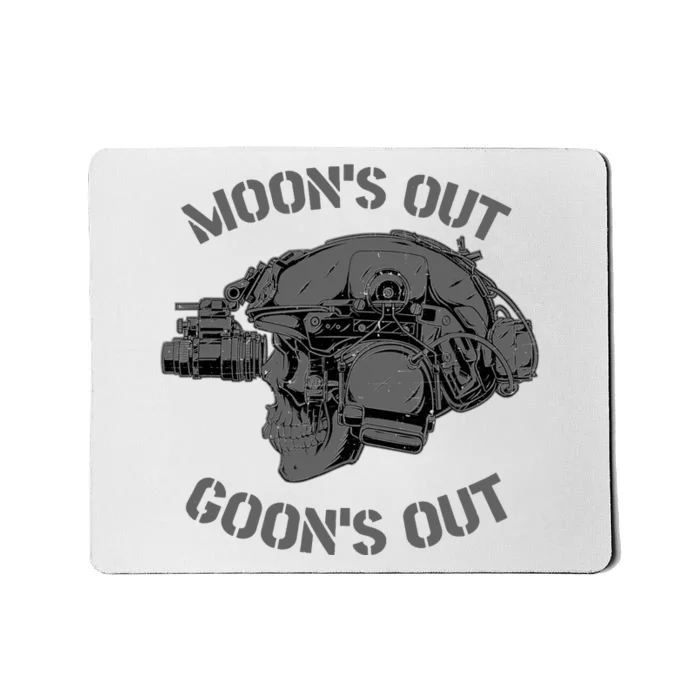 MOON'S OUT GOON'S OUT Skull Helmet NVGs Military 'S Mousepad