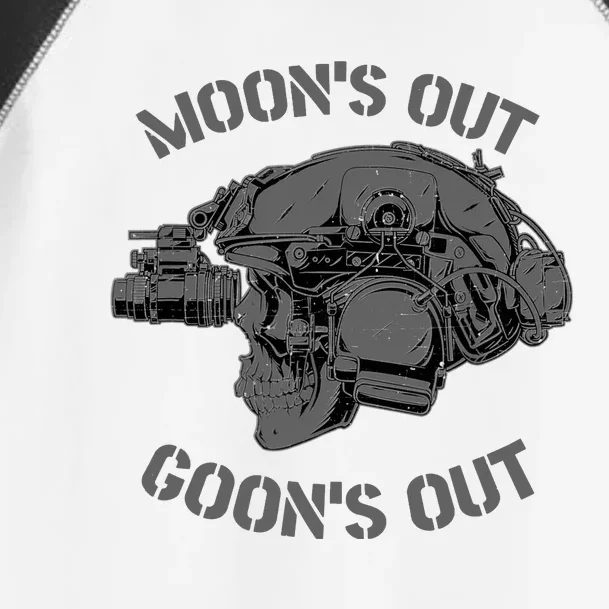 MOON'S OUT GOON'S OUT Skull Helmet NVGs Military 'S Toddler Fine Jersey T-Shirt