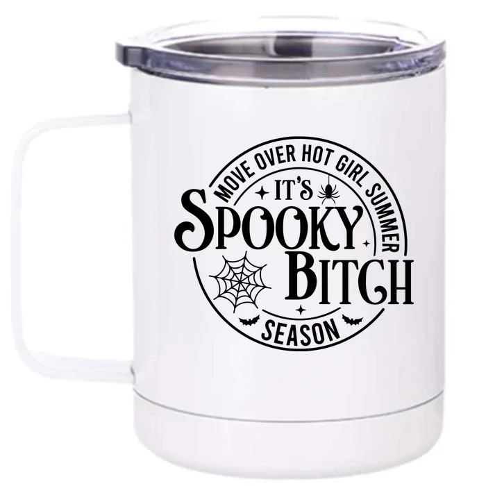 Move Over Girl Summer ItS Spooky Season Halloween Front & Back 12oz Stainless Steel Tumbler Cup