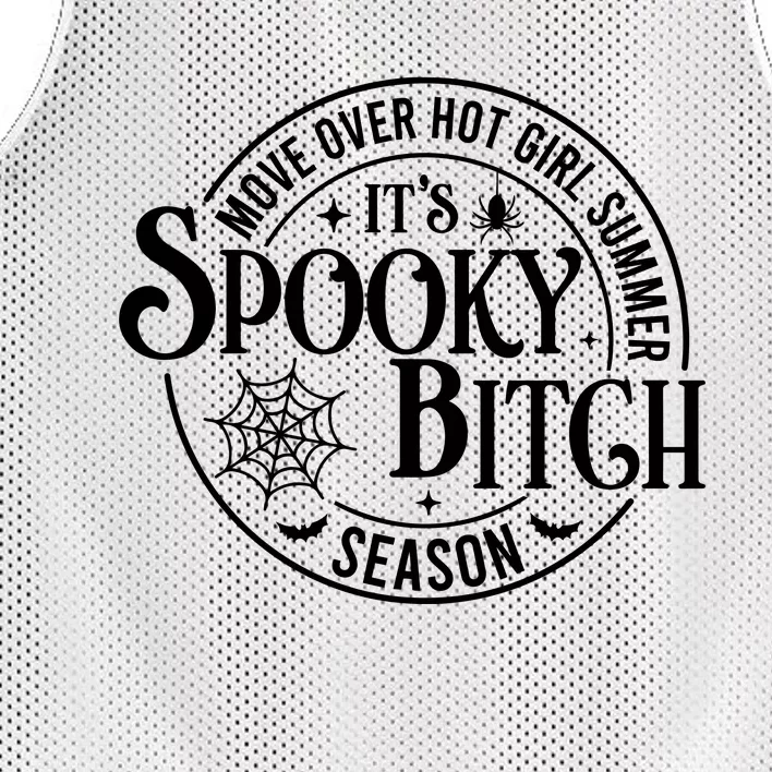 Move Over Girl Summer ItS Spooky Season Halloween Mesh Reversible Basketball Jersey Tank