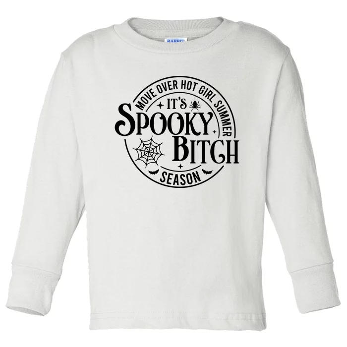 Move Over Girl Summer ItS Spooky Season Halloween Toddler Long Sleeve Shirt