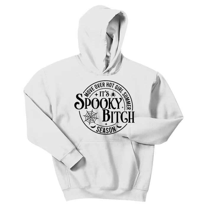 Move Over Girl Summer ItS Spooky Season Halloween Kids Hoodie