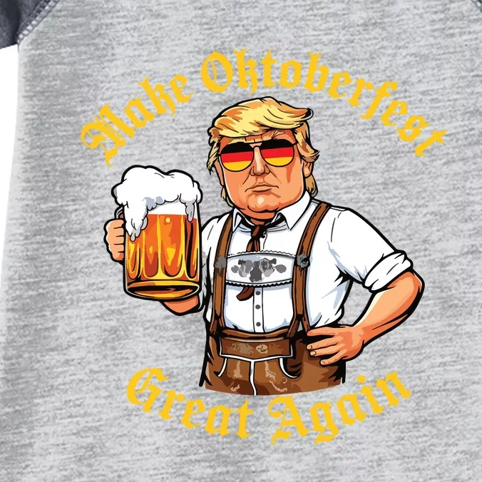 Make Oktoberfest Great Again Funny Trump Drink Beer Prost Infant Baby Jersey Bodysuit