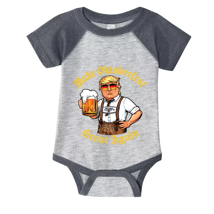 Make Oktoberfest Great Again Funny Trump Drink Beer Prost Infant Baby Jersey Bodysuit