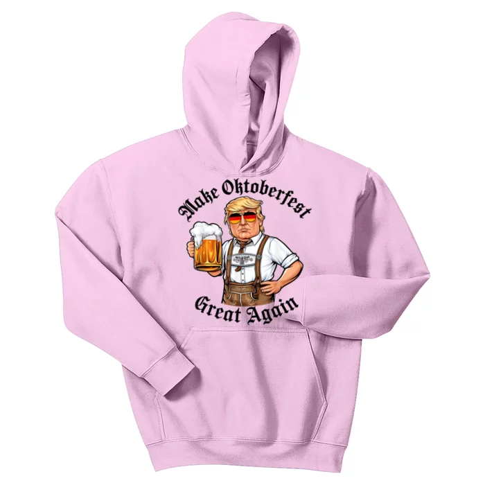 Make Oktoberfest Great Again Beerfest Wurstfest Funny Kids Hoodie