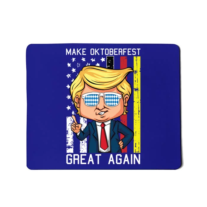 Make Oktoberfest Great Again Oktoberfest Trump American Flag Funny Gift Mousepad