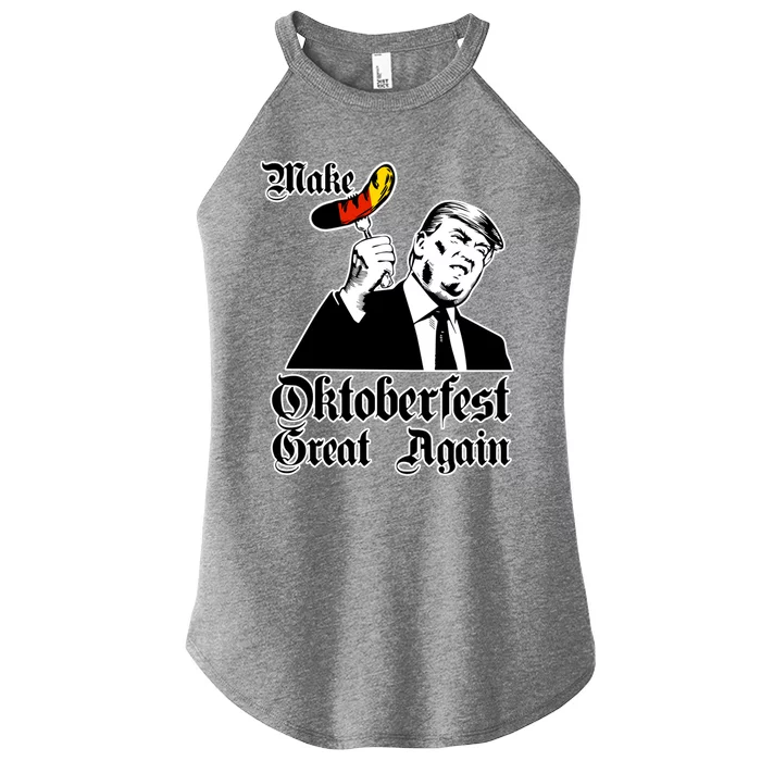 Make Oktoberfest Great Again Gery Flag Gift Beer Lovers Gift Women’s Perfect Tri Rocker Tank