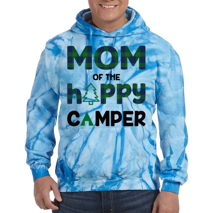 Mom of Happy Camper 1st Birthday Mom Tie Dye Hoodie