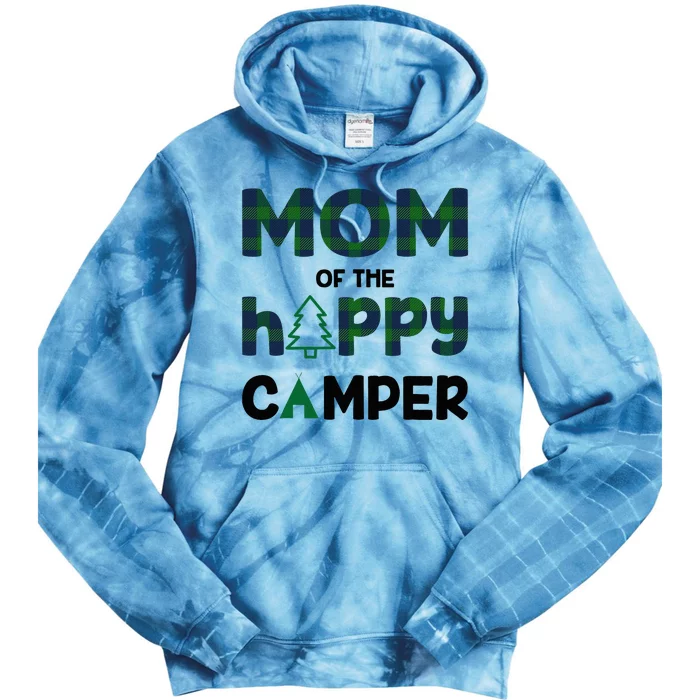 Mom of Happy Camper 1st Birthday Mom Tie Dye Hoodie