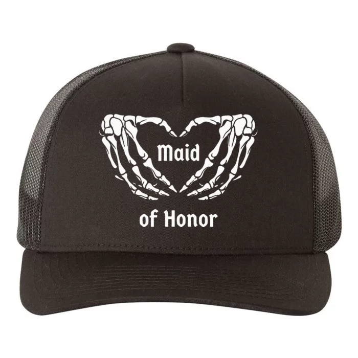 Maid Of Honor Halloween Bachelorette Party Engagement Yupoong Adult 5-Panel Trucker Hat