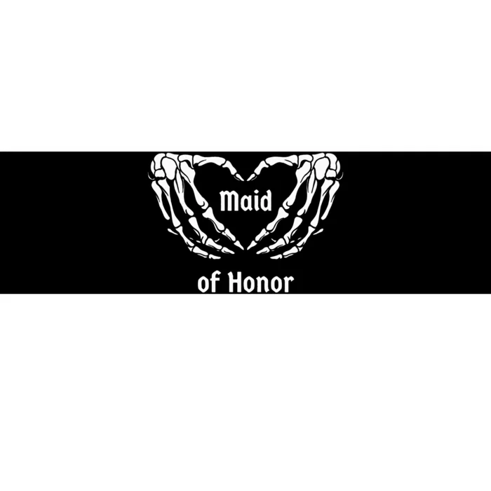 Maid Of Honor Halloween Bachelorette Party Engagement Bumper Sticker