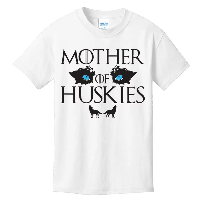 Mother of Huskies Siberian Husky Mom Kids T-Shirt