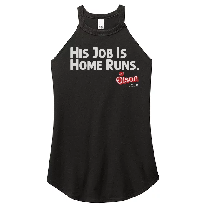 Matt Olson His Job Is Home Runs Women’s Perfect Tri Rocker Tank