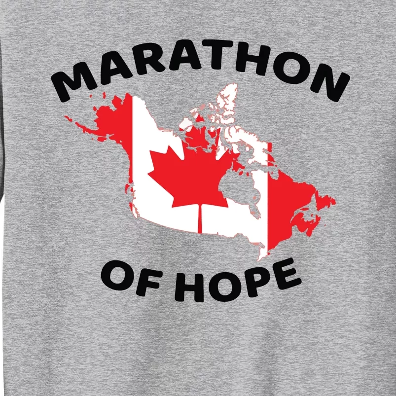 Marathon Of Hope Canada Flag Canadian Maple Leaf Sweatshirt