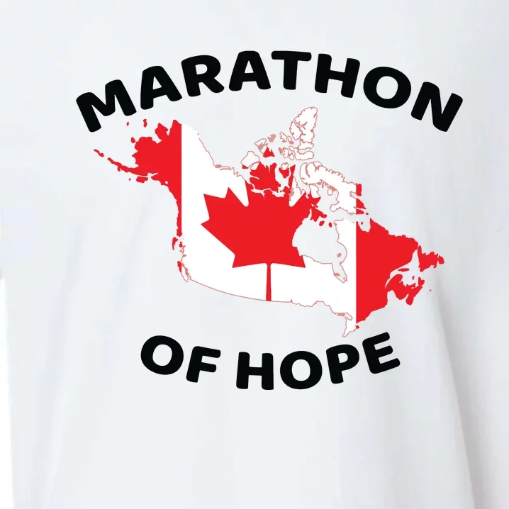 Marathon Of Hope Canada Flag Canadian Maple Leaf Sueded Cloud Jersey T-Shirt