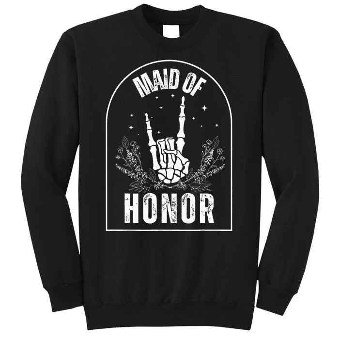 Maid Of Honor Wedding Brial Fun Rock Style Sweatshirt