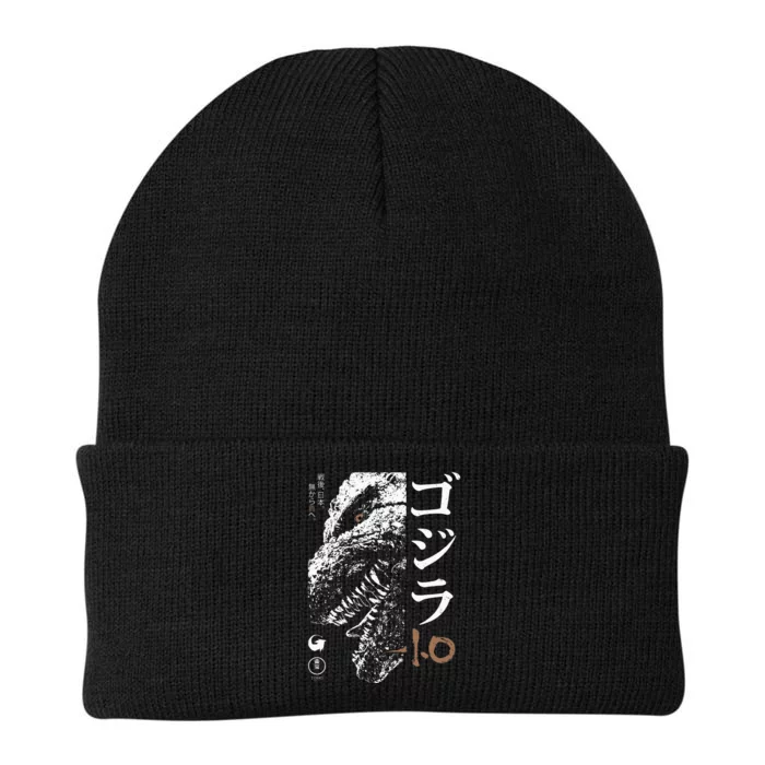 Minus One Half Face Black & White Movie Poster Knit Cap Winter Beanie