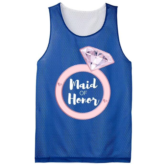 Maid Of Honor Great Gift Bachelorette Party Bridal Team Gift Mesh Reversible Basketball Jersey Tank