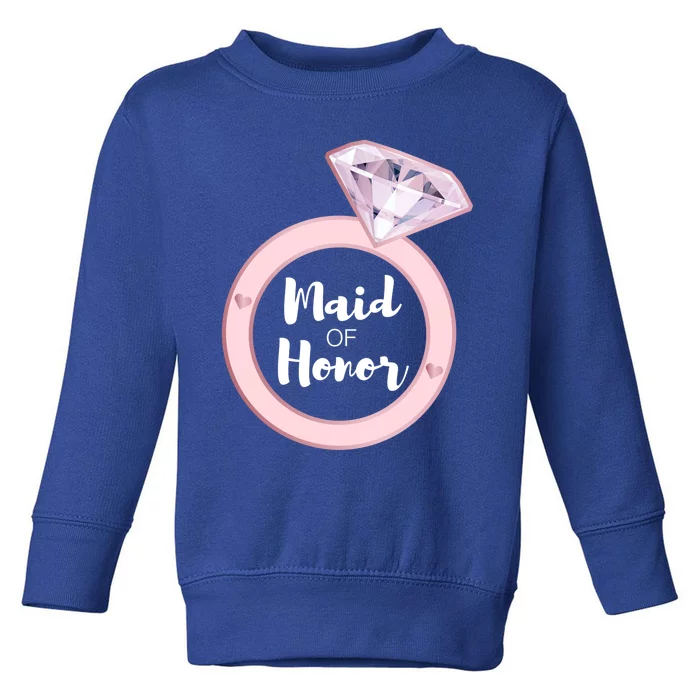 Maid Of Honor Great Gift Bachelorette Party Bridal Team Gift Toddler Sweatshirt