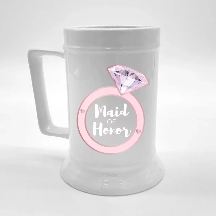 Maid Of Honor Great Gift Bachelorette Party Bridal Team Gift Front & Back Beer Stein