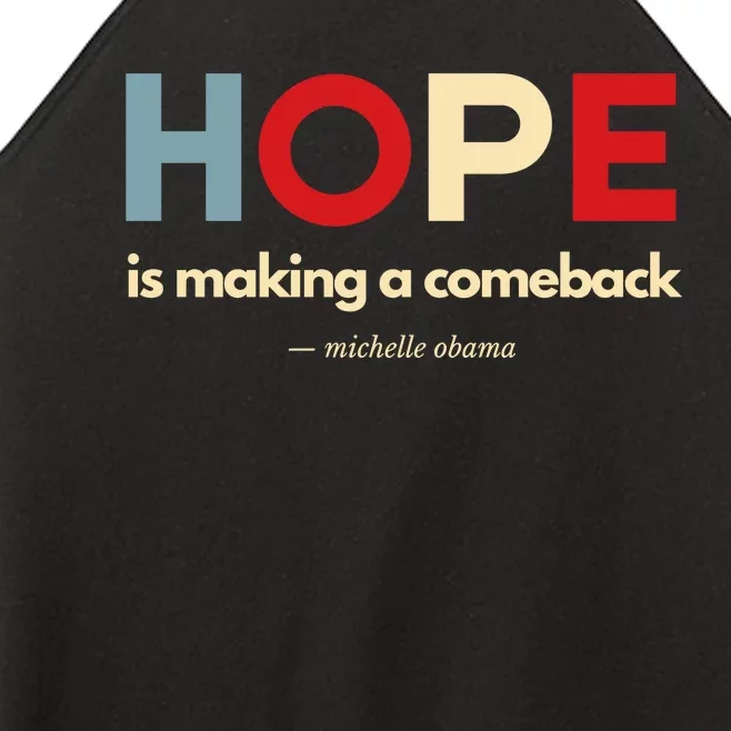 Michelle Obama Inspired Hope Is Making A Comeback Women’s Perfect Tri Rocker Tank