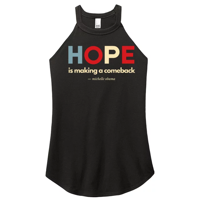 Michelle Obama Inspired Hope Is Making A Comeback Women’s Perfect Tri Rocker Tank