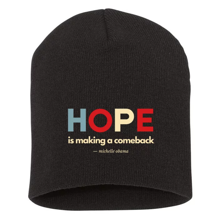 Michelle Obama Inspired Hope Is Making A Comeback Short Acrylic Beanie