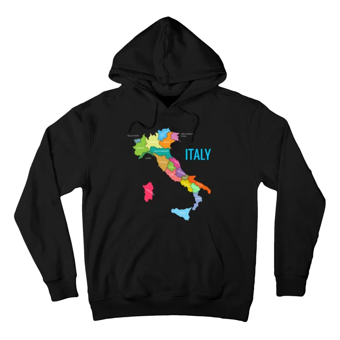 Map Of Italy Hoodie