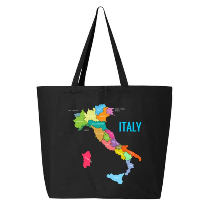 Map Of Italy 25L Jumbo Tote