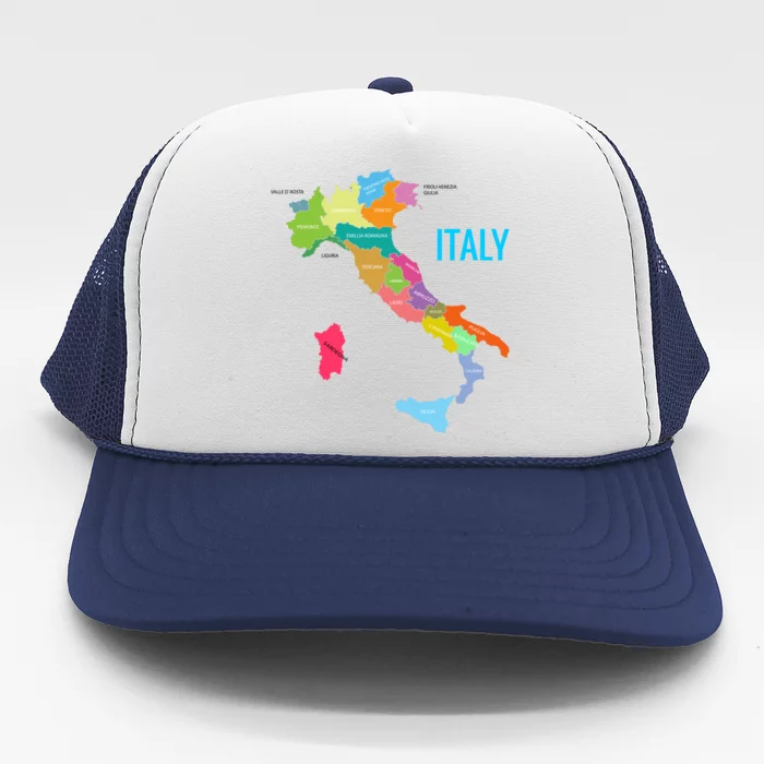 Map Of Italy Trucker Hat